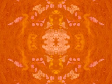 Kusursuz Autumn Tie Dye Print Shibori. Etnik 