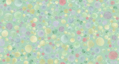 Pastel Daireler Deseni. Geometrik Parti 