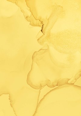 Suluboya Sarı Arkaplan. Pastel Işık Lekeleri. 