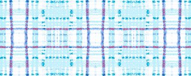 Deniz mavisi ekose. Noel Suluboya Tartan 