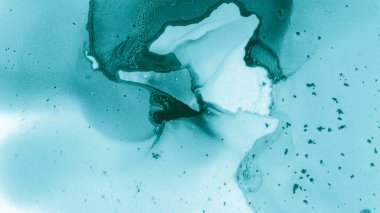 Teal Pastel Sıvı Sıvısı. Mavi Bulut Gradyanı 