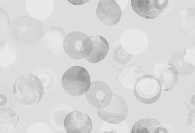 Gri Çember Şablonu. Soyut Polka Noktaları 