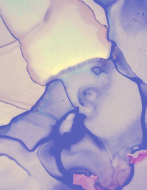 Düğün kartı şablonu. Sarı Pastel Akış Suyu. 