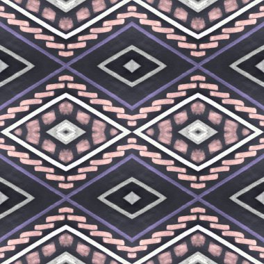 Kusursuz Etnik Amerikan dokusu. Geometrik 