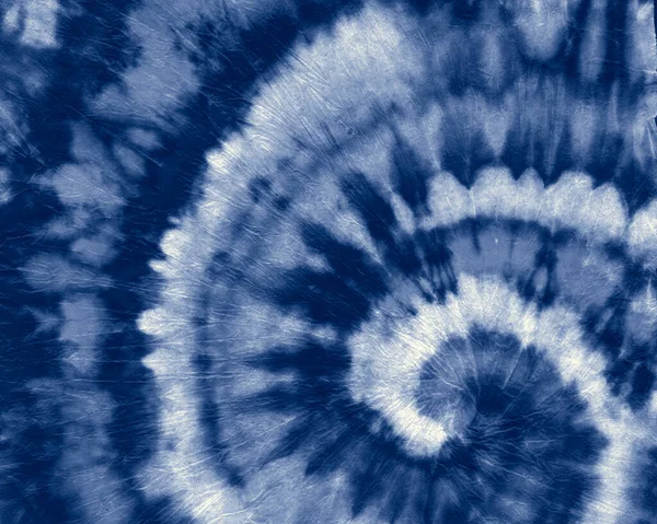 Indigo Round. Tye Dye da Boémia. Círculo de ganga — Fotografia de Stock