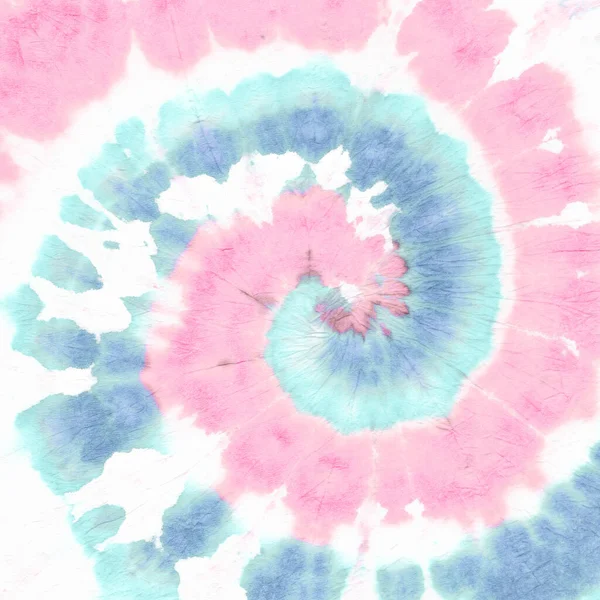Pink Tiedye Round. Textura Hippie colorido. — Fotografia de Stock