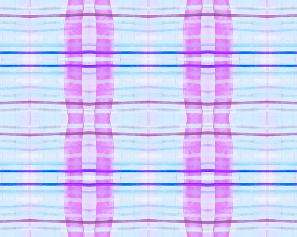 Blue Check Print. Texture aquarelle Tartan. — Photo