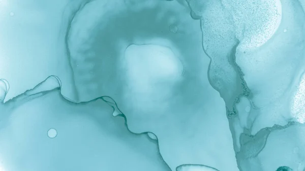 Aquarell Wave Wallpaper vorhanden. Teal Pastel Flow — Stockfoto