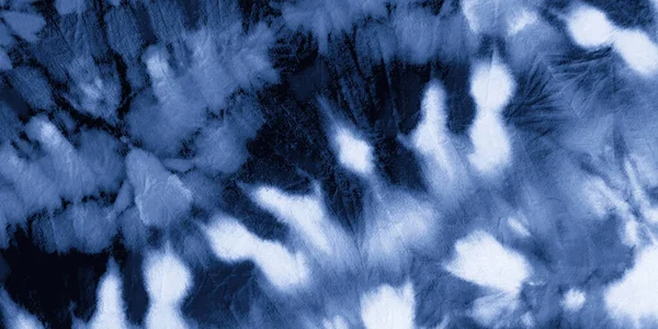 Navy Shibori Style. Tusche bemaltes Papier. Aquarell — Stockfoto