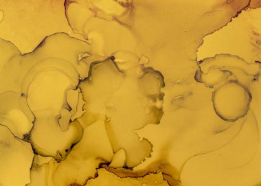 Siyah ve Sarı Soyut Mermer Doku. Renk 