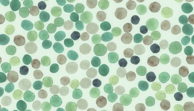 Kusursuz Daire Şablonu. Suluboya Ökaliptüs 