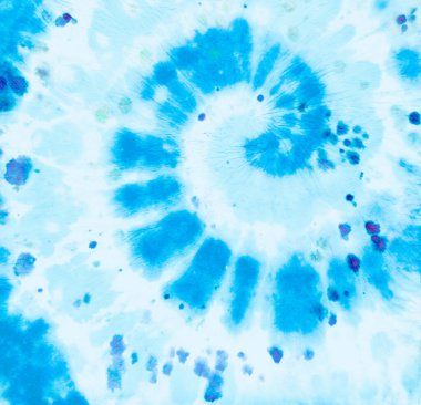 Hippie Blue Round. Turkuaz Boyalı Tekrar. Teal! 