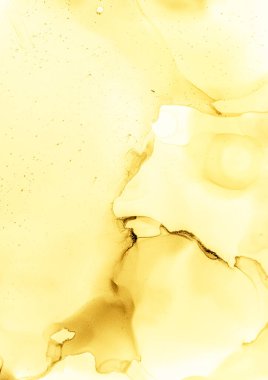 Suluboya Sarı Arkaplan. Renk Yumuşak Boyası. 