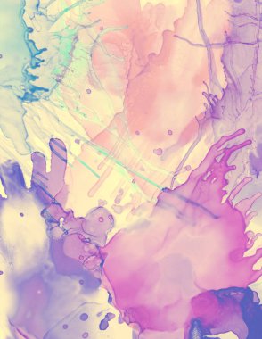 Düğün kartı tasarımı. Pembe Pastel Fış Fış. 