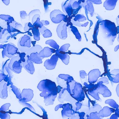 Çizimler Sakura. Elma Yaprağı. Beyaz Modern 