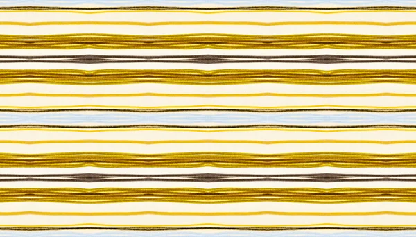 Seamless Handdrawn Stripes. Gold and White Color — Stock Photo, Image