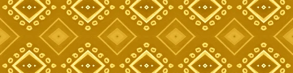 Seamless Yellow Aztec Print. Abstract Indian — Stock Photo, Image