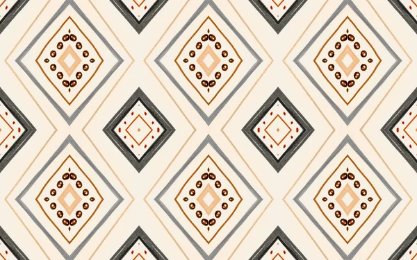 Seamless Aztec Pattern. Fashion Ikat Ornament. — Stock Photo, Image