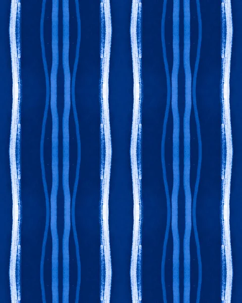 Blue Grunge Pattern. Horizontal Stroke