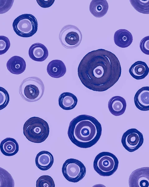 Violet Circles Background. Vintage Polka Dots