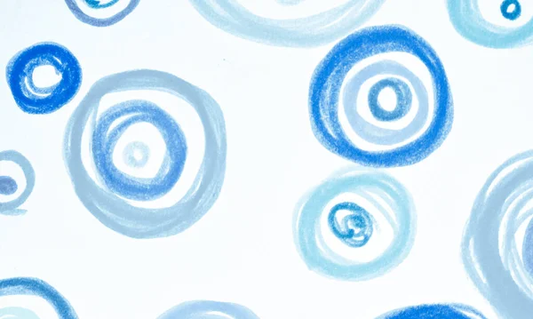 Kék Firka Kör Textil. Akvarell Kerek — Stock Fotó