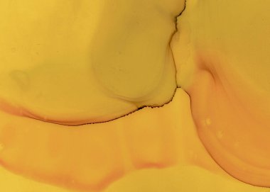 Siyah ve Sarı Soyut Mermer Deseni. Koyu 