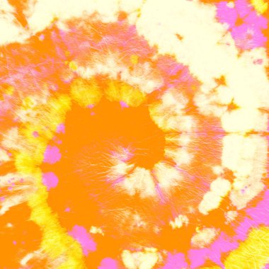 Soyut boya. Hippi dairesel desenleri. Sarı 