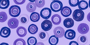 Mor Daireler Arkaplanı. Soyut Polka Noktaları 