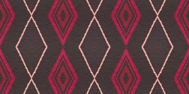 Kusursuz Rhombus Deseni. Boyalı Renk Çizgileri 