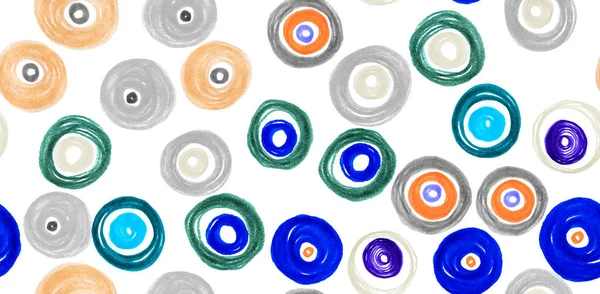 Pastel Circles Background. Watercolor Cool — Stock Photo, Image
