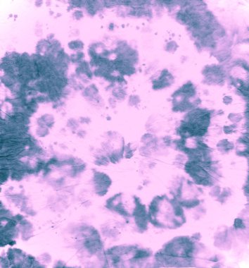 Boyalı tişört. Pembe Sanatsal Kumaş. Tye Die Sanat 