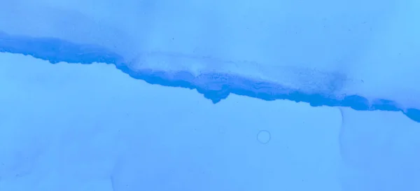 블루 워터 컬러 웨이브 월 페이퍼. 가스 로 된 잉크 — 스톡 사진