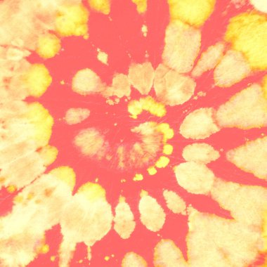 Soyut boya. Hippi Spiral Tasarımı. Turuncu 