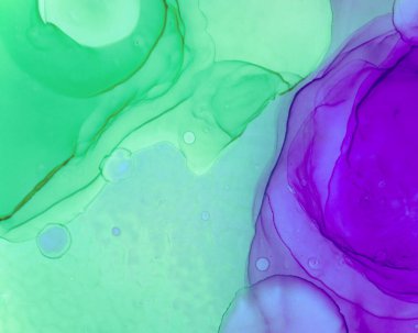 Ruhsal Boya Dokuları. Alkol Mürekkebi Yıkama 