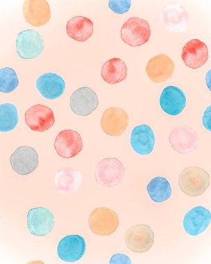 Kusursuz Çember Yüzey. Beyaz Suluboya Noktaları 