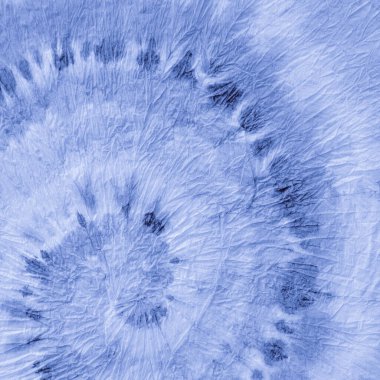 Boyalı tişört. Deniz Mürekkebi Vintage Circle. 