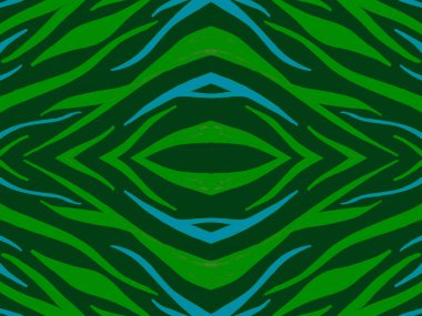 Kusursuz Etnik Doku. Soyut Hayvan Kumaşı 