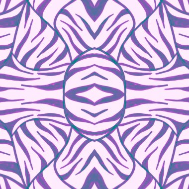 Kusursuz Zebra Derisi. Soyut Orman Dokusu. 