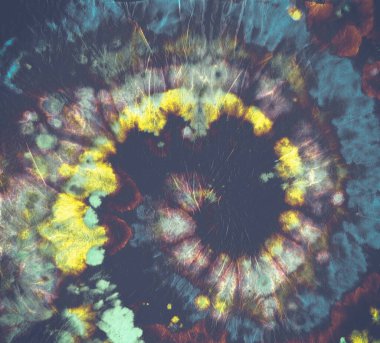 Boya desenli kravat. Mavi Batik Kumaş. Işık 