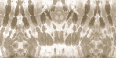 Kahverengi Boyalı Desen. Retro Ink Zigzag. Soyut 