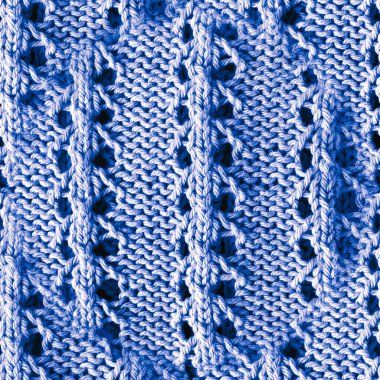 Kusursuz örgü duvar kağıdı. Örgü Tasarımı. Mavi 