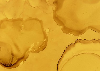 Siyah ve Sarı Soyut Mermer Deseni. Altın 