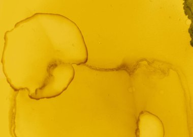 Siyah ve Sarı Soyut Akrilik Yüzey. Renk 