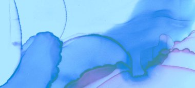 Mavi Pastel Akıcı Sıvı. Çağdaş Renk 