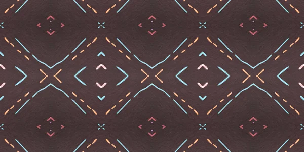 Seamless Diamond Pattern. Painted Color Zigzags — Stock Photo, Image