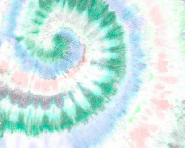 Tye Dye Circle. Espiral Hippie Azul. Aquarela — Fotografia de Stock