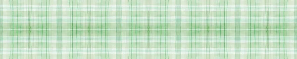 Groene Gingham check. Aquarel Tartan Materiaal. — Stockfoto