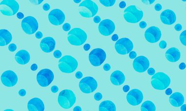 Kusursuz Daireler Düzeni. Suluboya Puantiyeli 