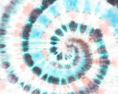 Kravat Ölüm Çemberi. Beyaz Batik Sarmalı. Saykodelik 