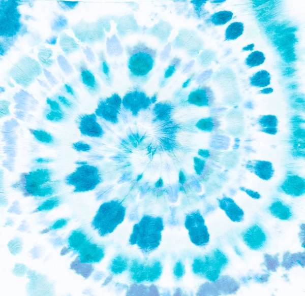 Redonda azul abstrata. Turquesa Cor Têxtil. — Fotografia de Stock